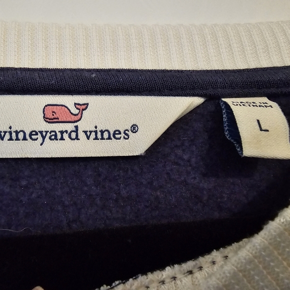 Vineyard Vines Women's Navy Blue Sweatshirt sz large - Picture 5 of 5